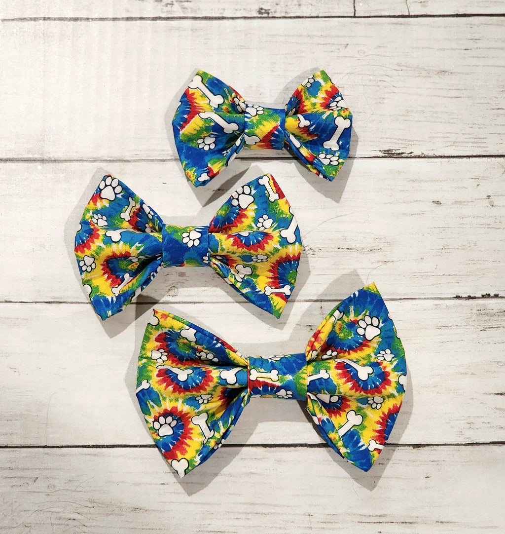 Tie Dye Dog Bow Tie