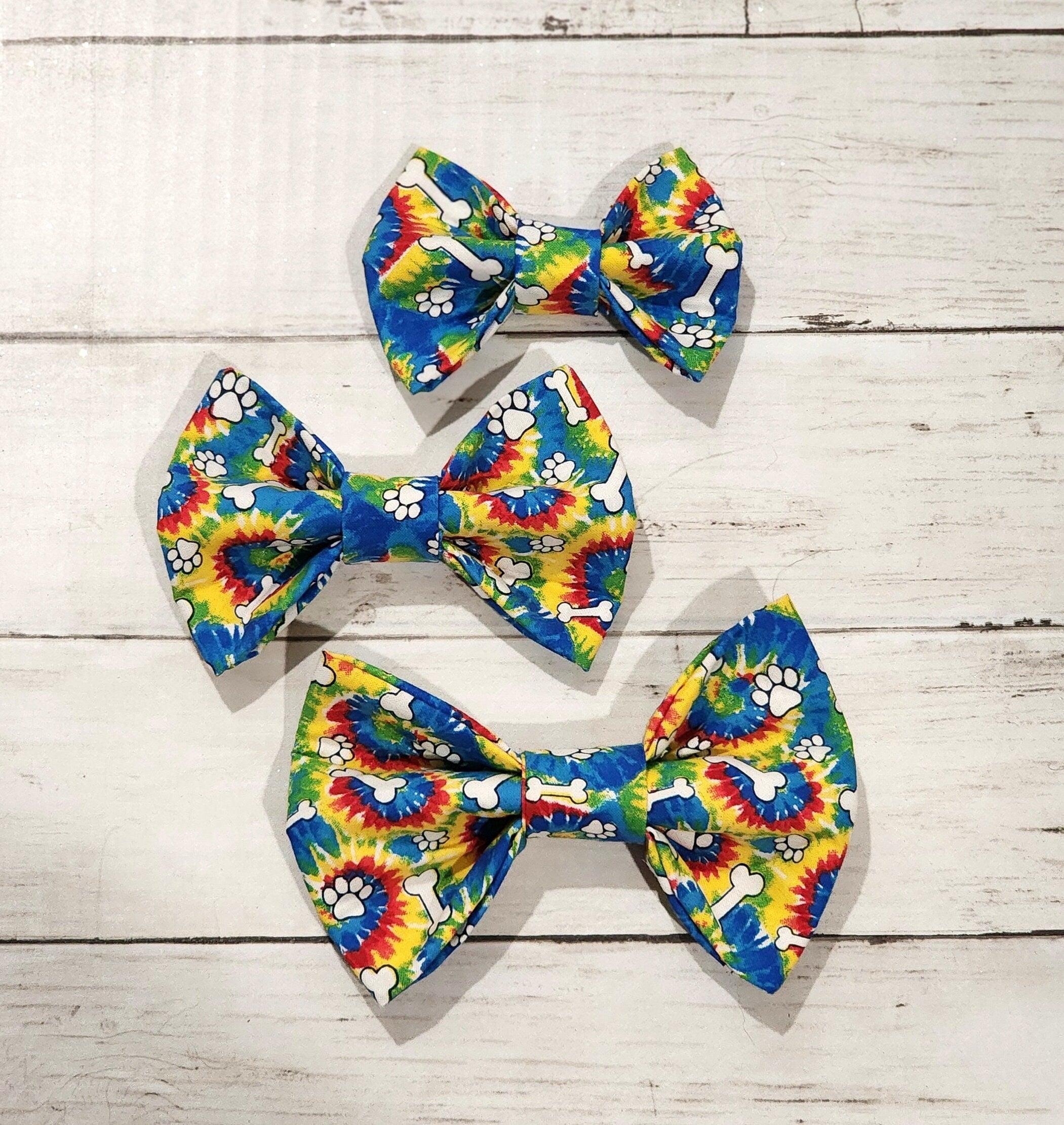 Tie Dye Dog Bow Tie