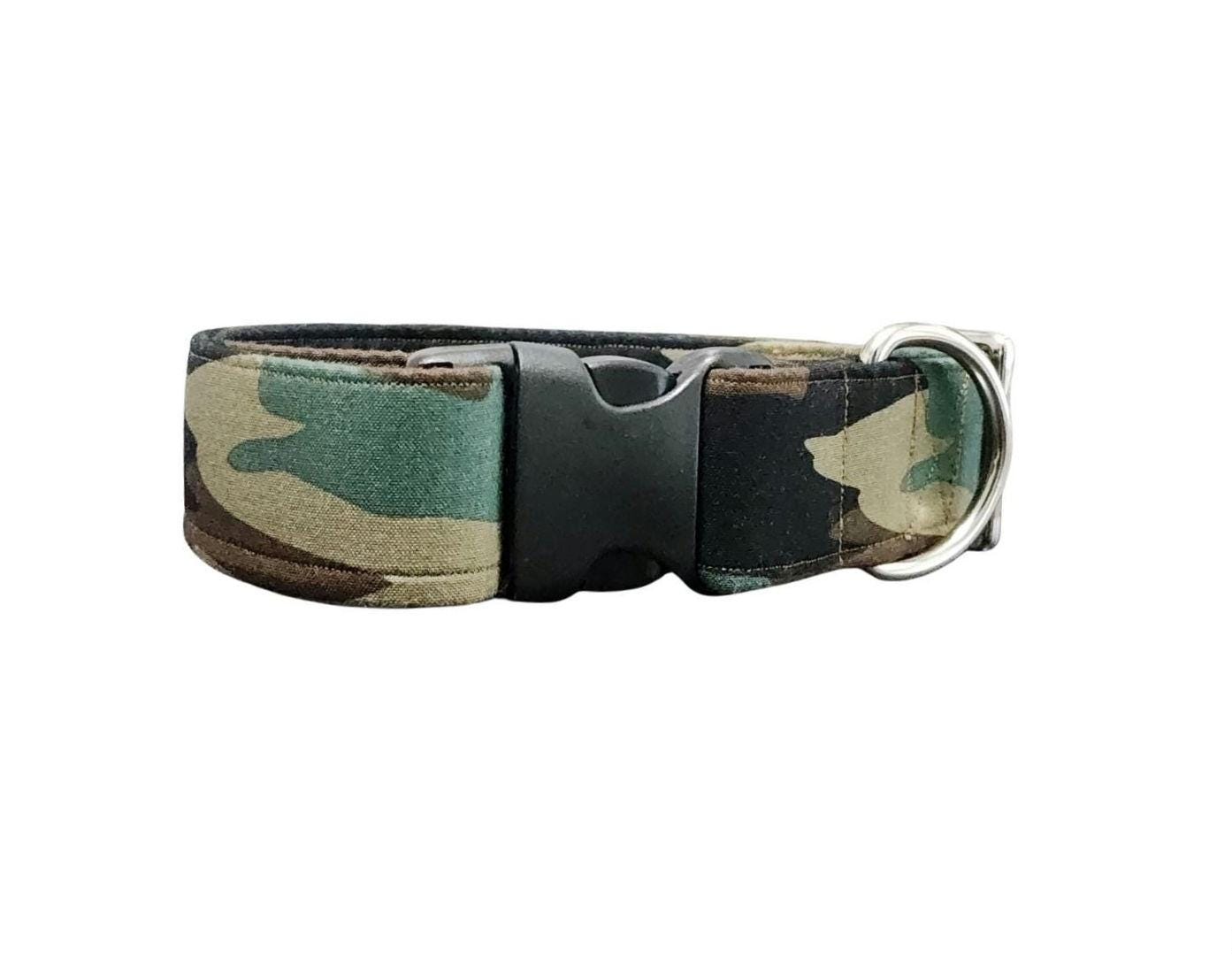 Wide Camo Dog Collar