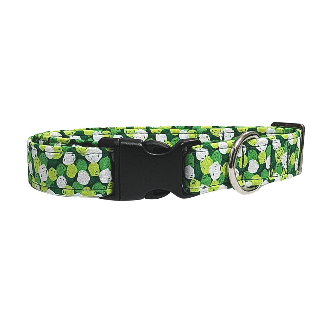 Green Polka Dot Dog Collar
