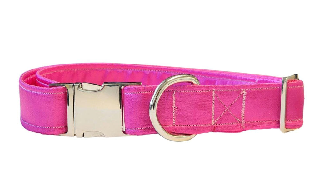 Pink Satin Dog Collar