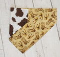 Western Boot & Cow Print Bandana
