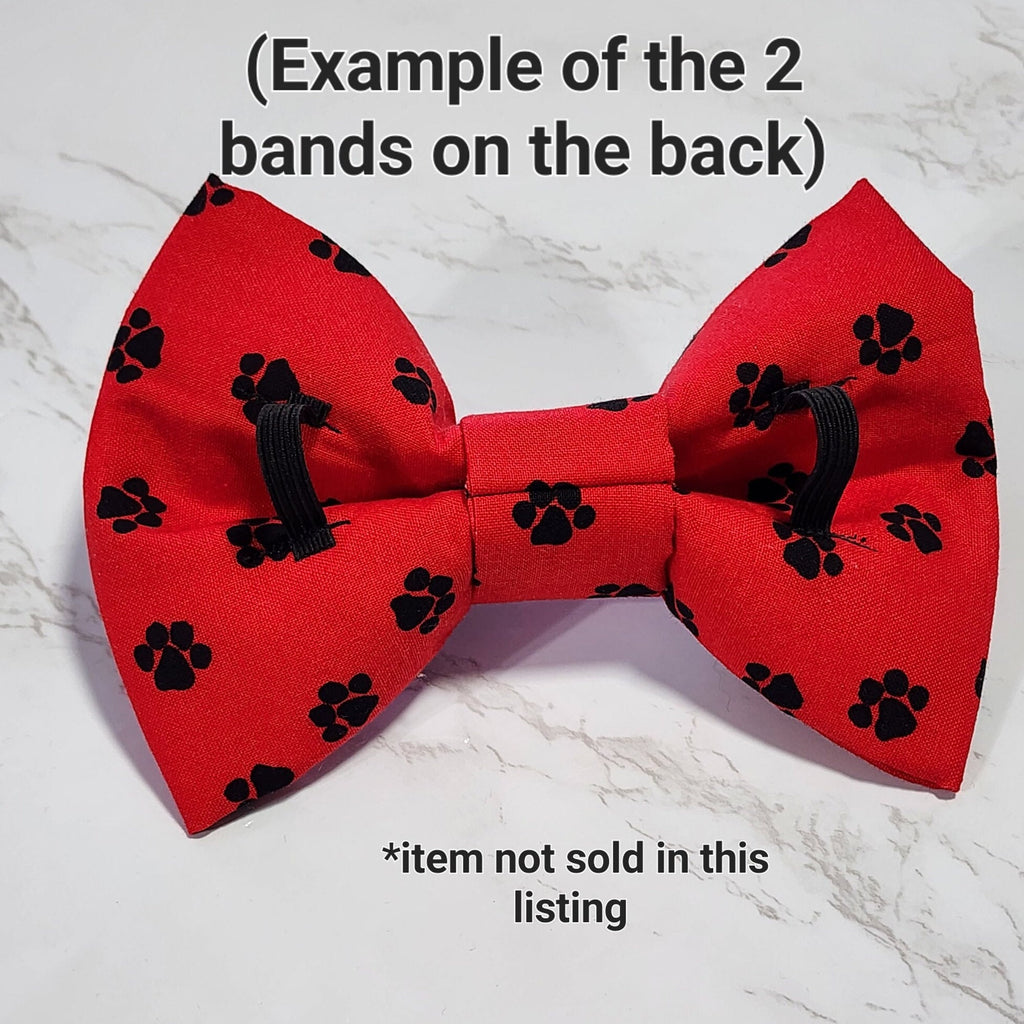 Navy Nautical Dog Bow Tie