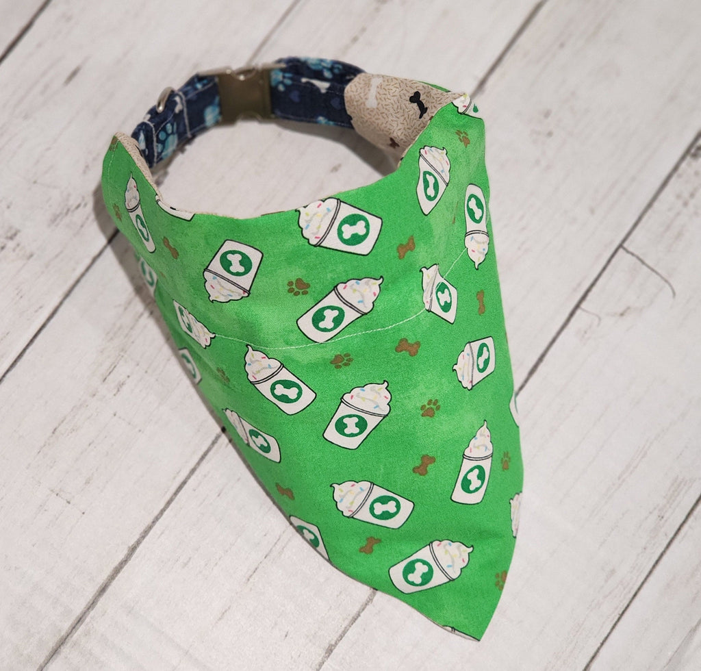 Green Pup Cup and Bone Bandana