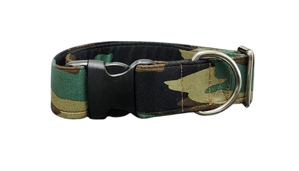 Wide Camo Dog Collar