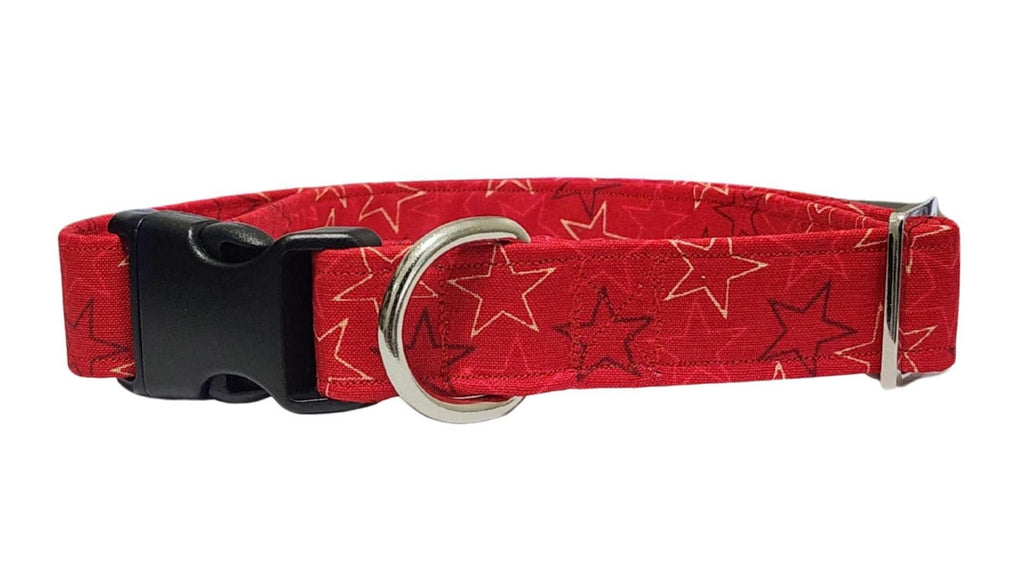 Red With Star Dog Collar