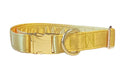 Yellow Satin Dog Collar
