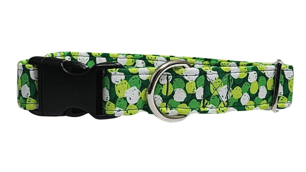 Green Polka Dot Dog Collar