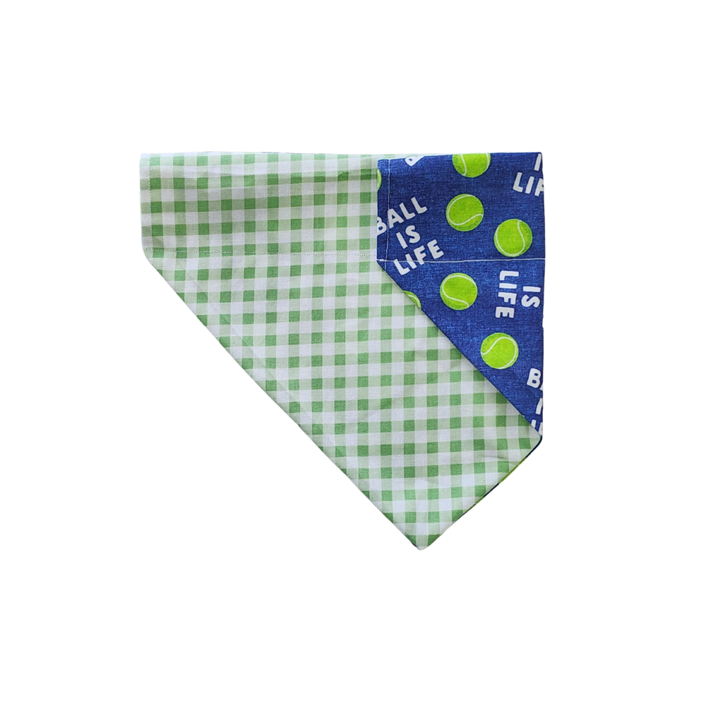 Blue Ball Is Life Dog Bandana