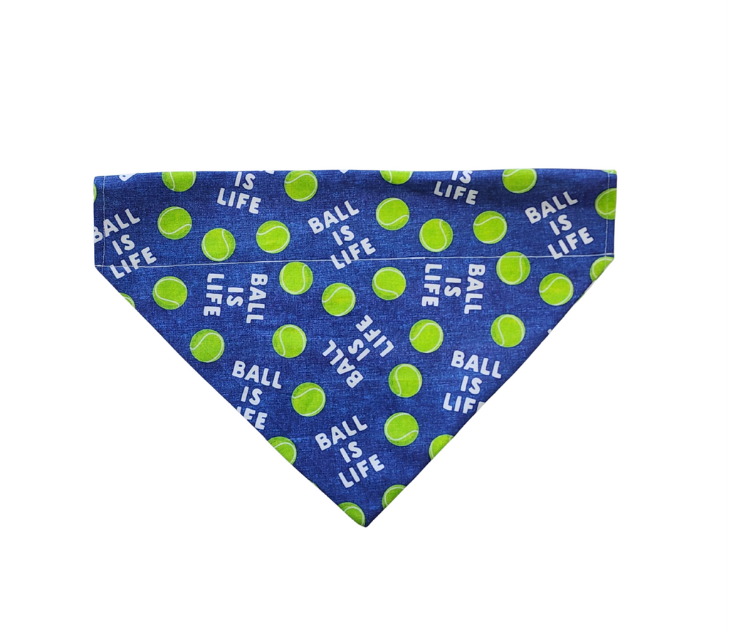 Blue Ball Is Life Dog Bandana