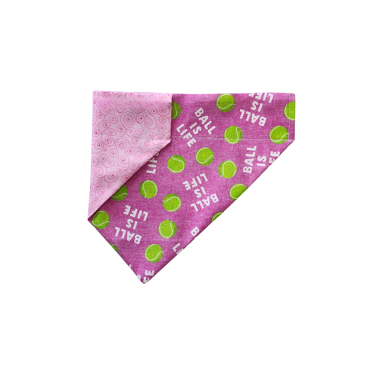 Pink Ball Is Life Dog Bandana