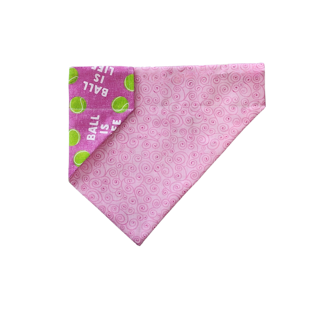 Pink Ball Is Life Dog Bandana