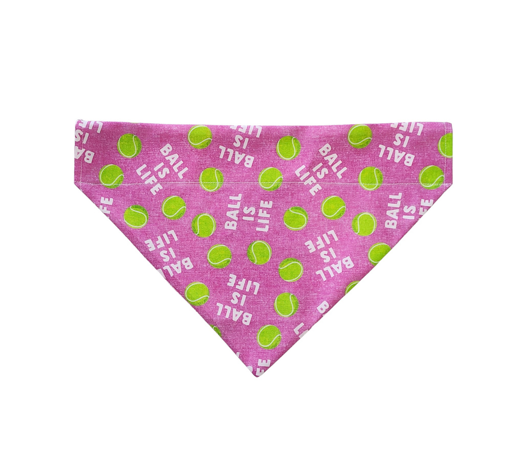 Pink Ball Is Life Dog Bandana