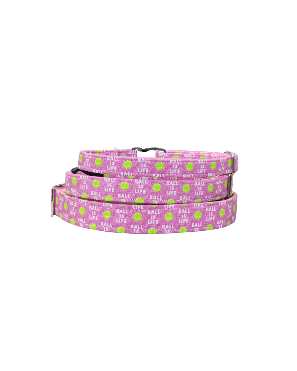 Pink Ball Is Life Dog Collar