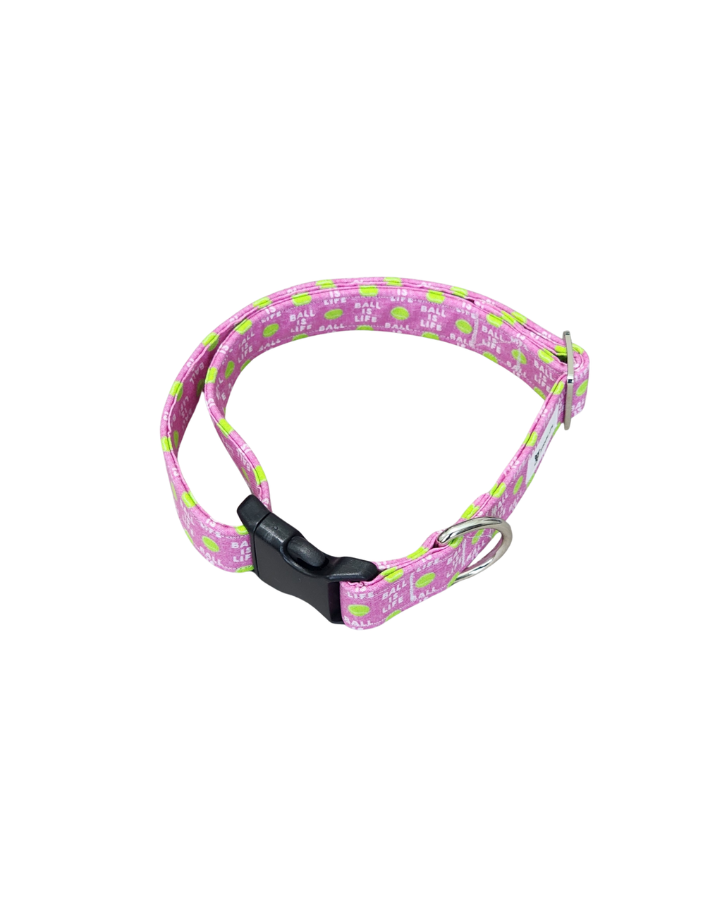 Pink Ball Is Life Dog Collar
