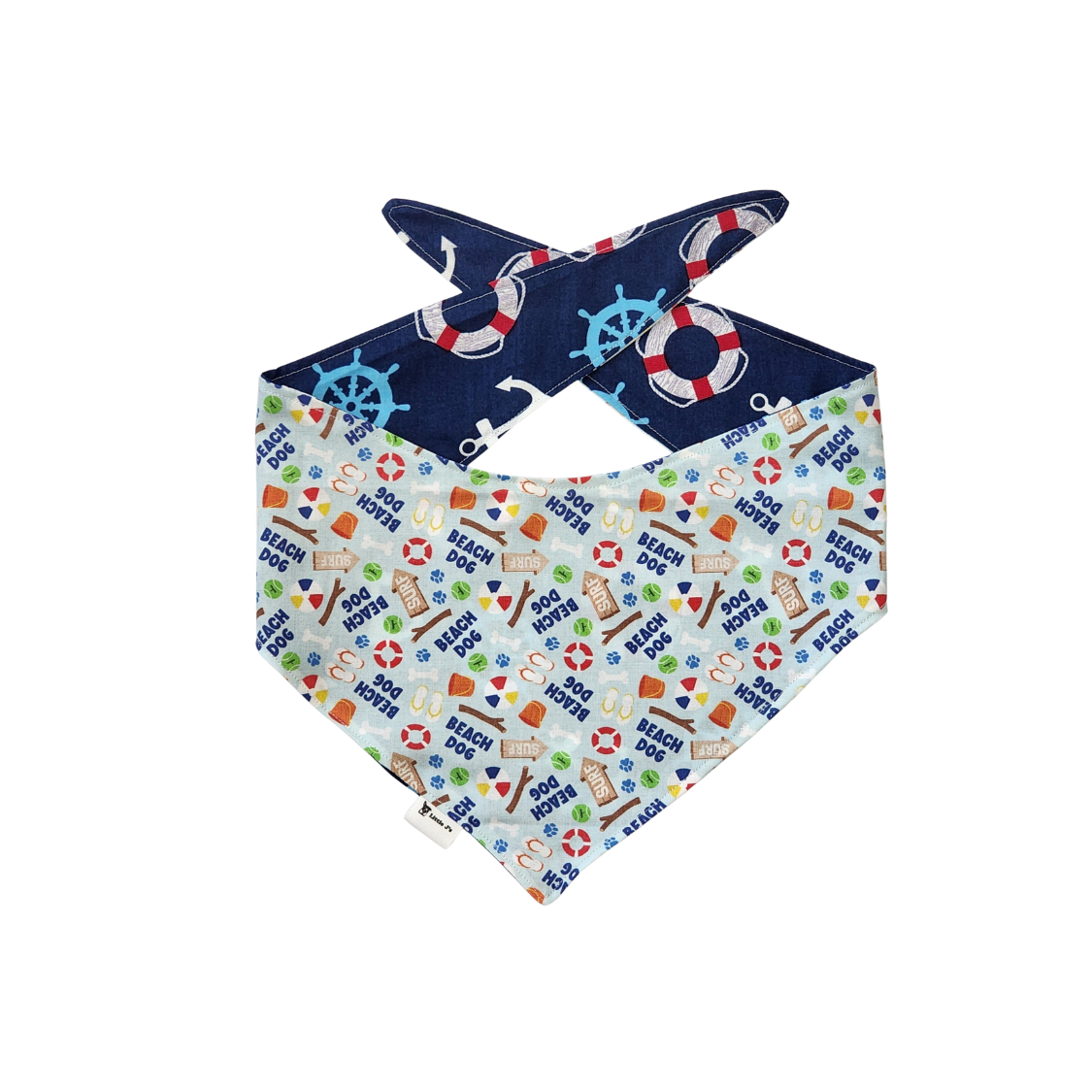 Beach Dog Tie On Summer Bandana
