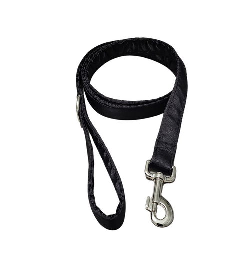 Black Satin Leash