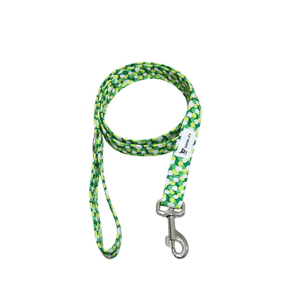Green Polka Dot Dog Leash