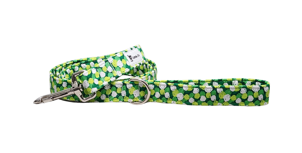 Green Polka Dot Dog Leash