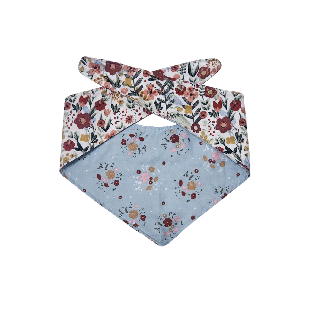 Flower Tie-On Dog Bandana