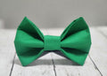 Solid Kelly Green Dog Bow Tie
