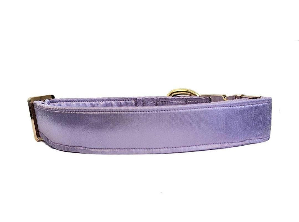 Purple Satin Dog Collar