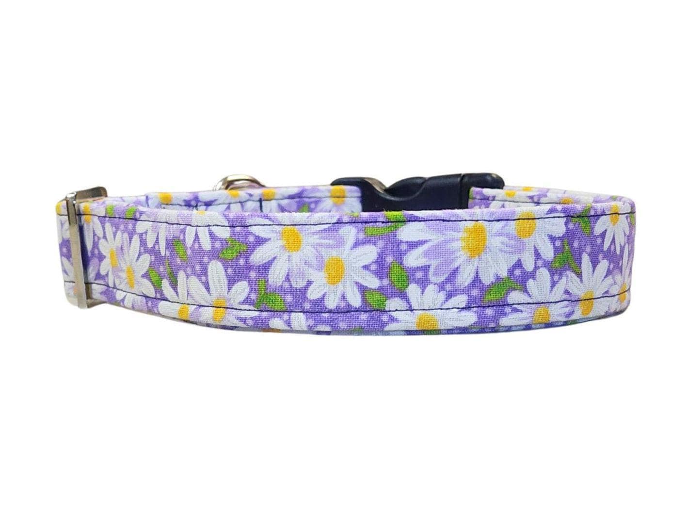 Purple Dog Collar With Daisy