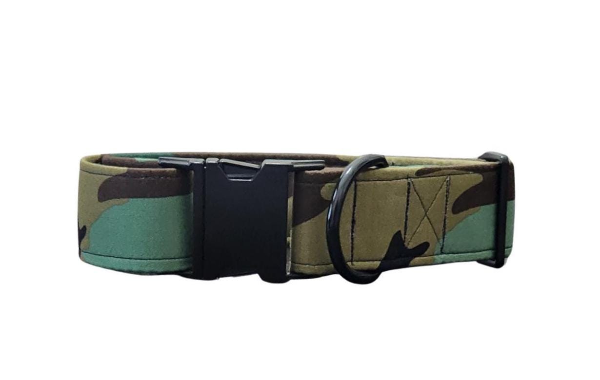 Wide Camo Dog Collar