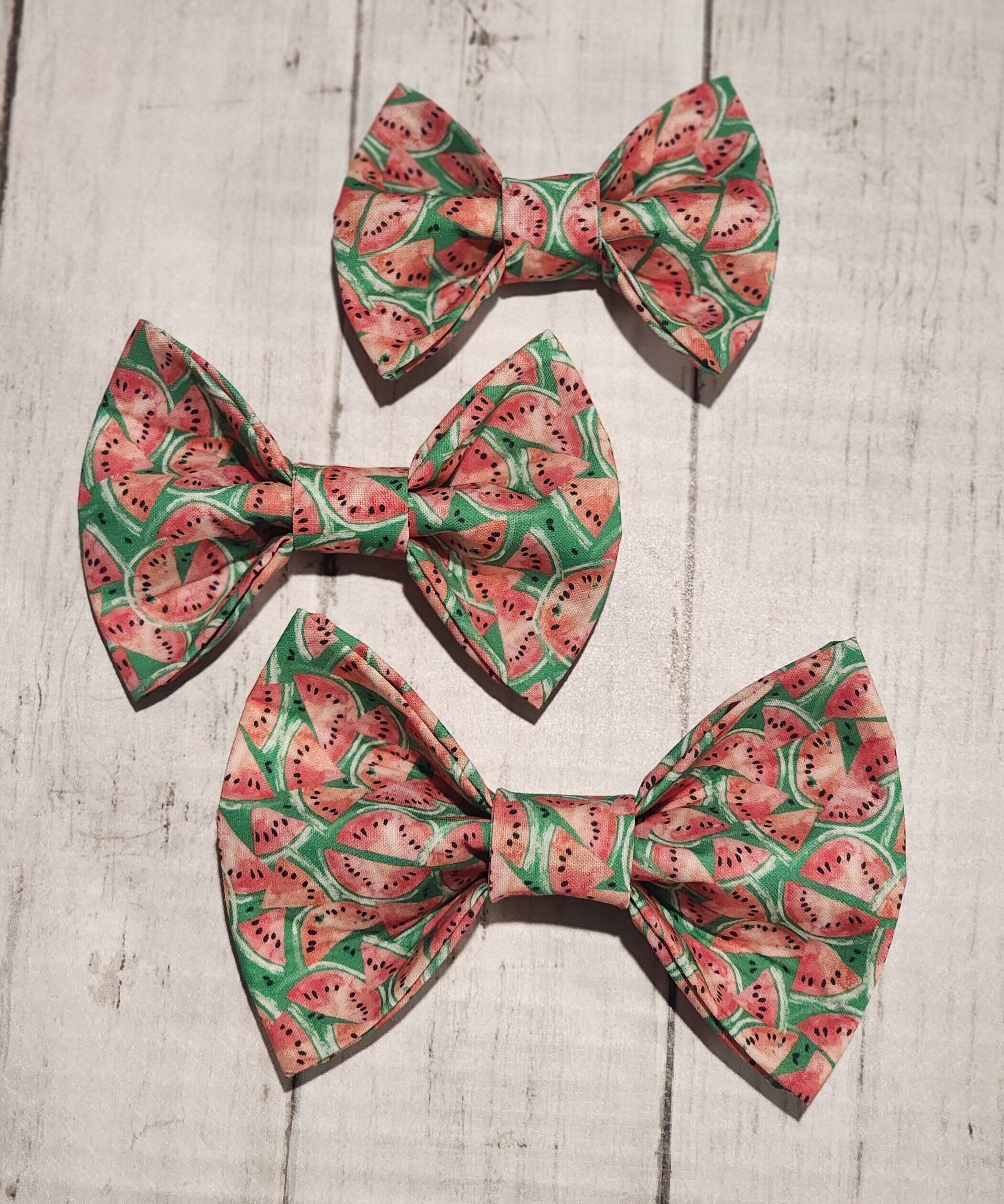 Watermelon Dog Bow Tie