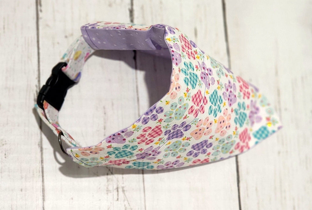 Blue Pink Purple Paw Bandana
