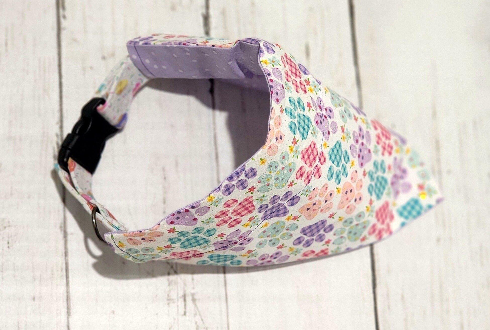 Blue Pink Purple Paw Bandana