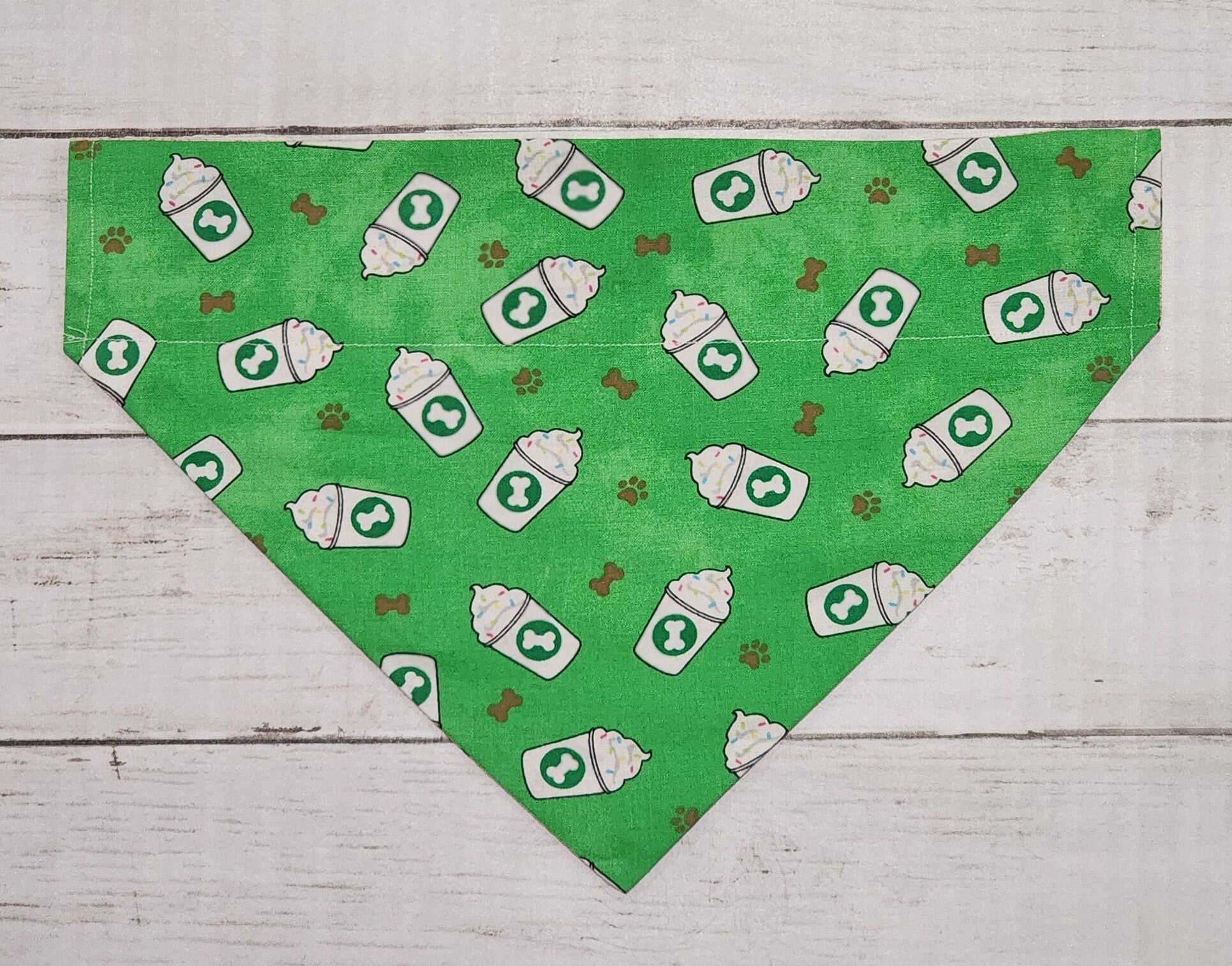 Green Pup Cup and Bone Bandana