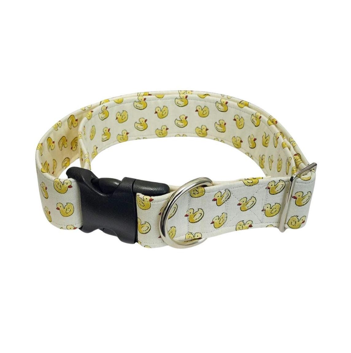 Wide Rubber Duck Dog Collar