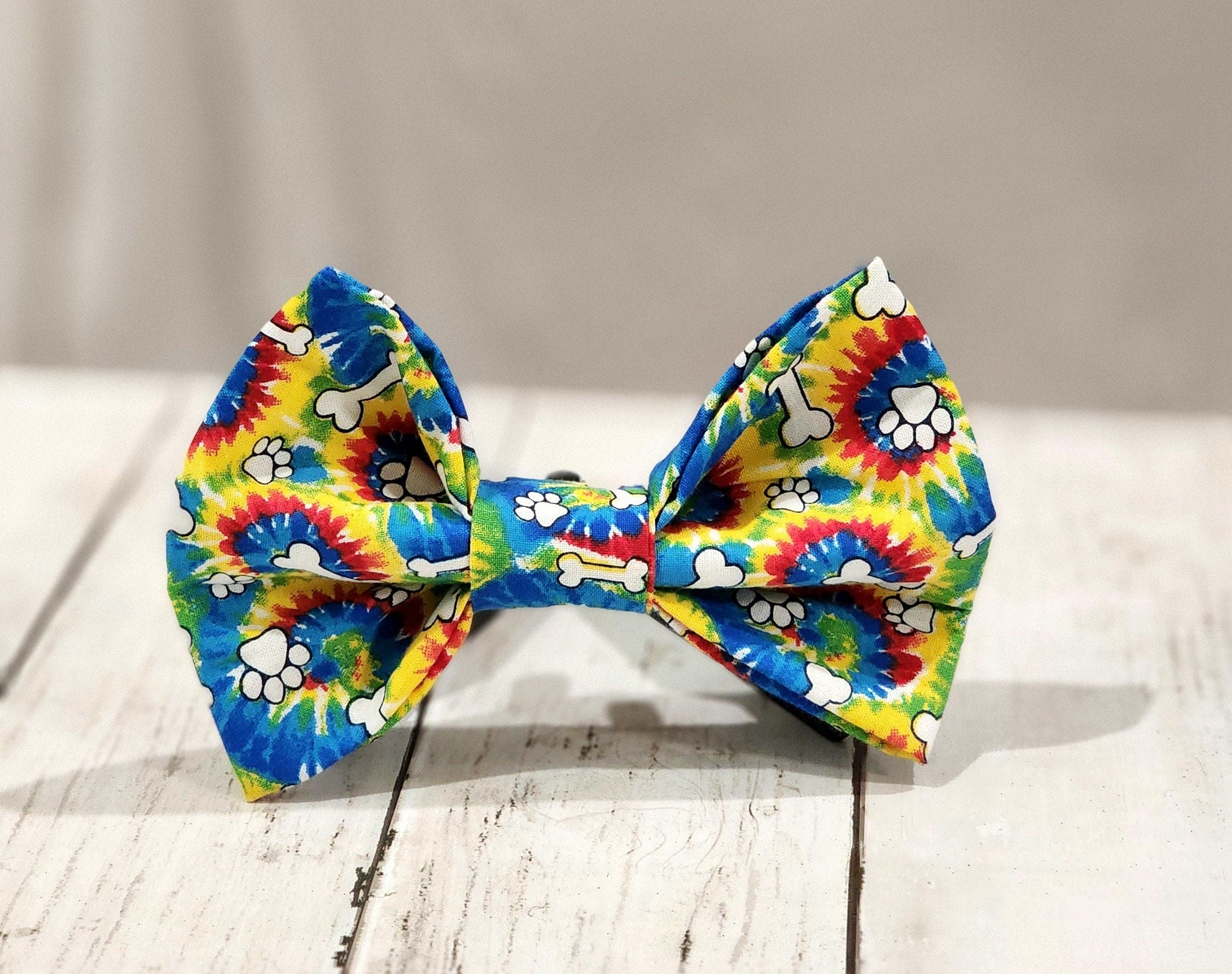 Tie Dye Dog Bow Tie