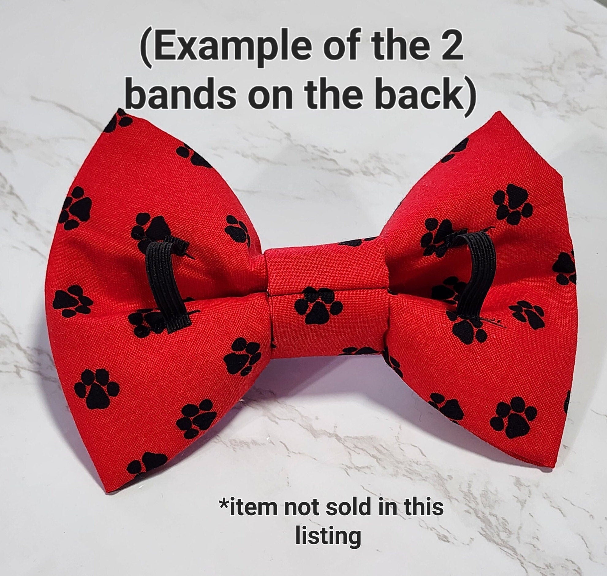 Red Dog Bow Tie With Blue and White Stars