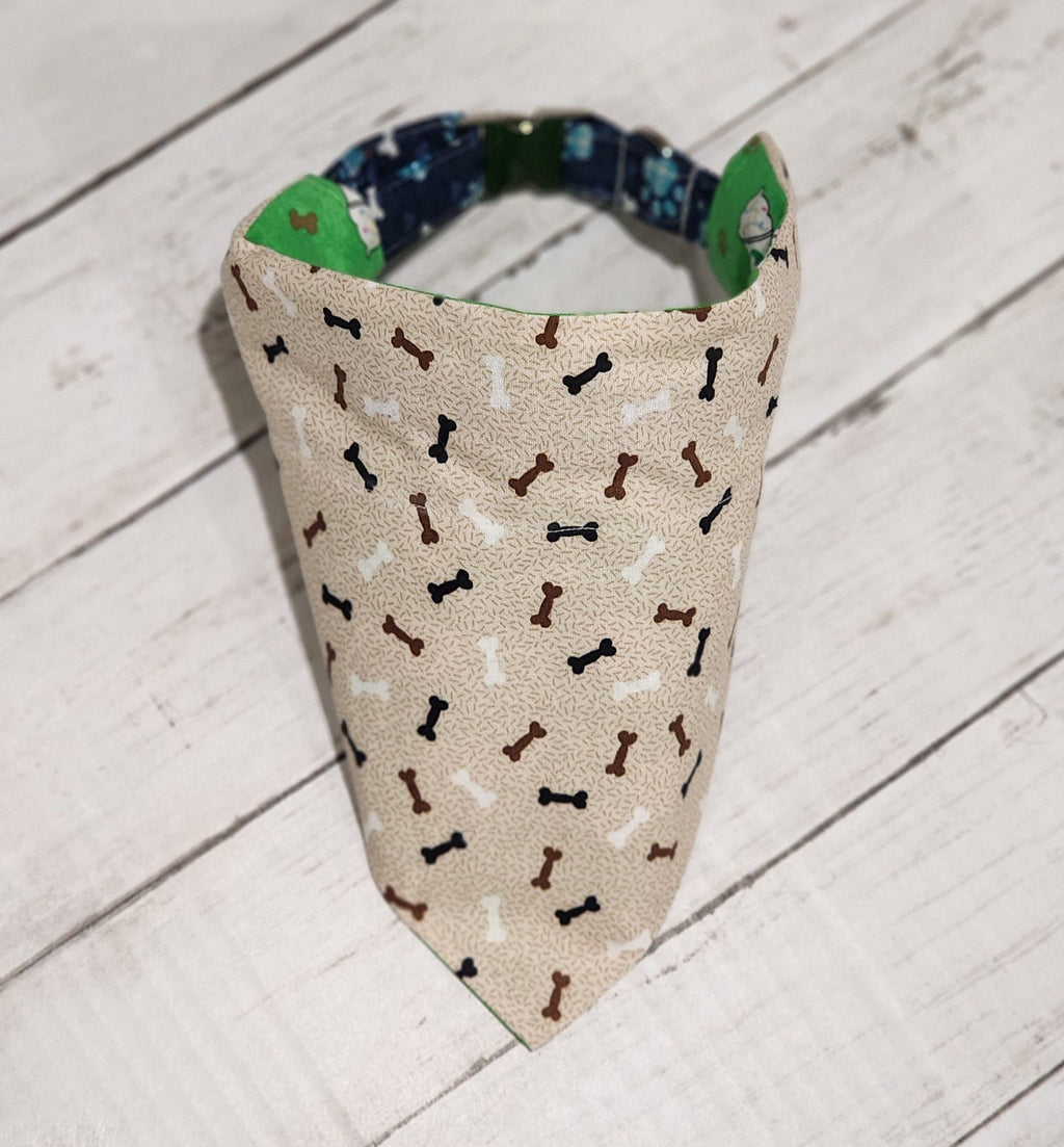 Green Pup Cup and Bone Bandana