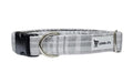 Gray Plaid Dog Collar