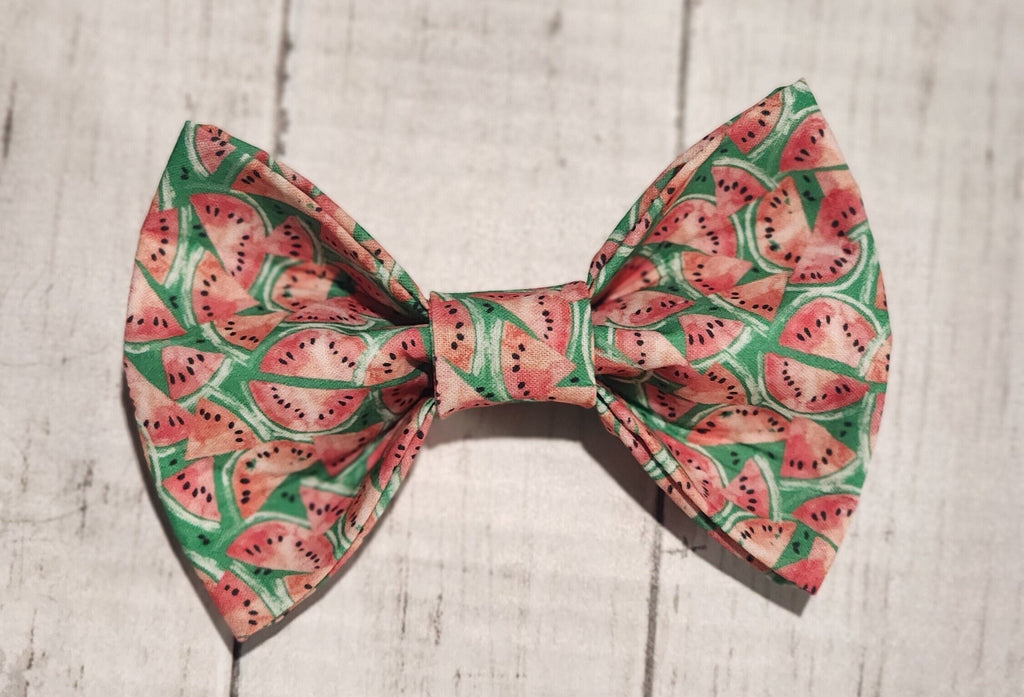 Watermelon Dog Bow Tie