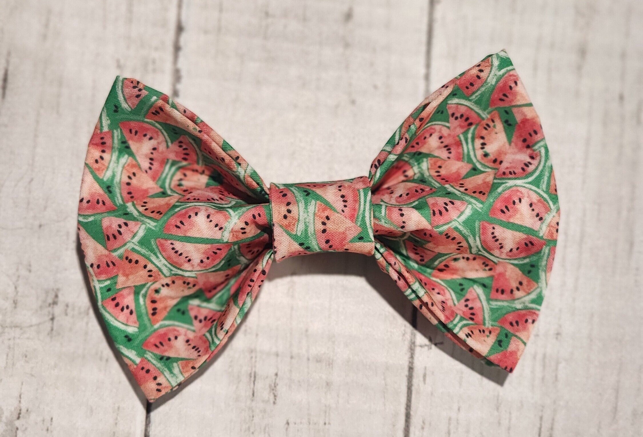 Watermelon Dog Bow Tie
